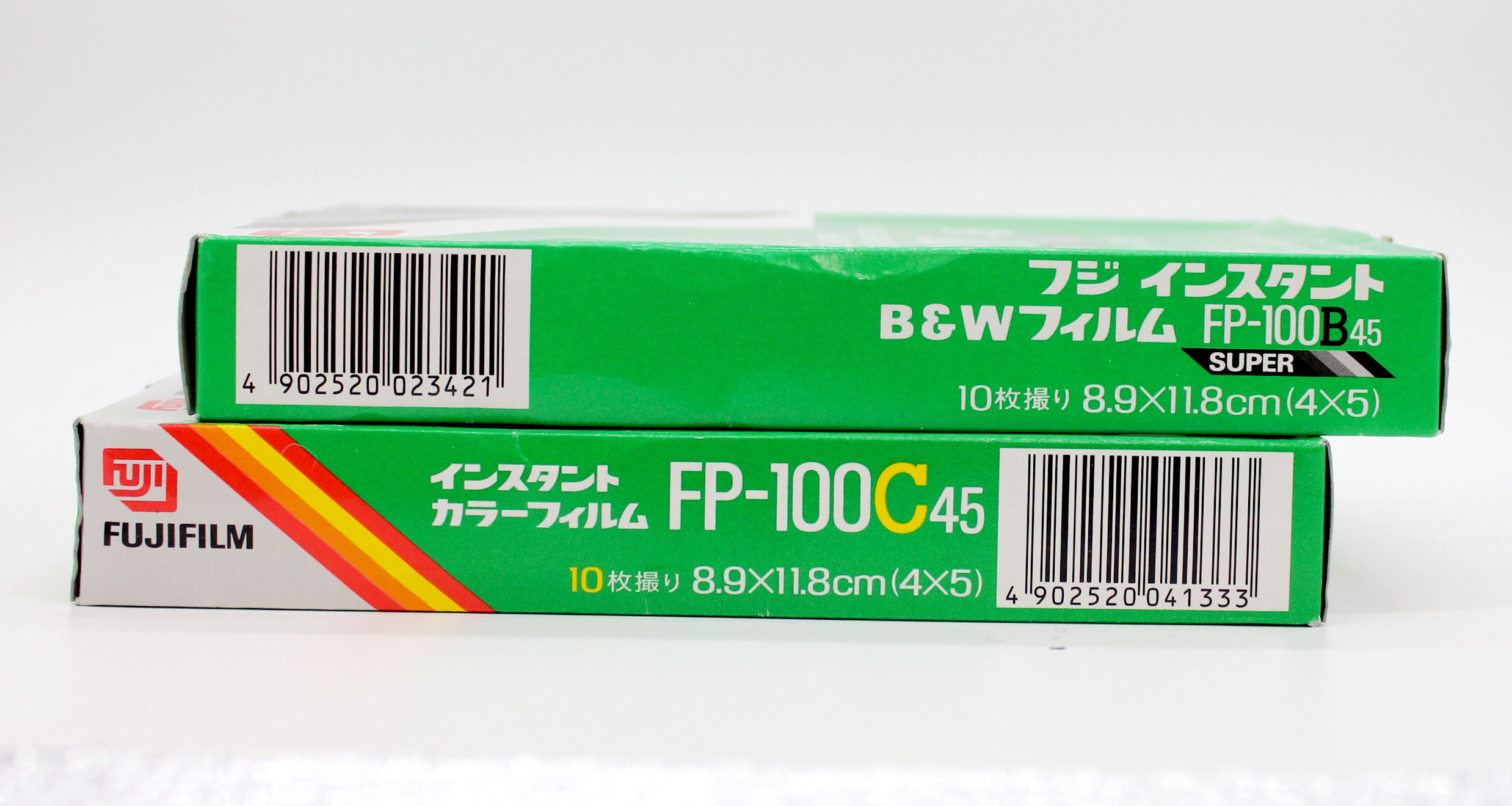 Fuji Fujifilm FP-100C 45 Color & FP-100B 45 Black & White 4x5 