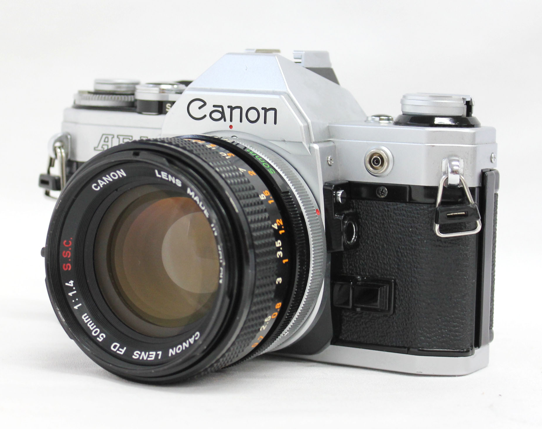 Japan Used Camera Shop | Canon AE-1 35mm SLR Camera with FD 50mm F/1.4 S.S.C. Lens from Japan