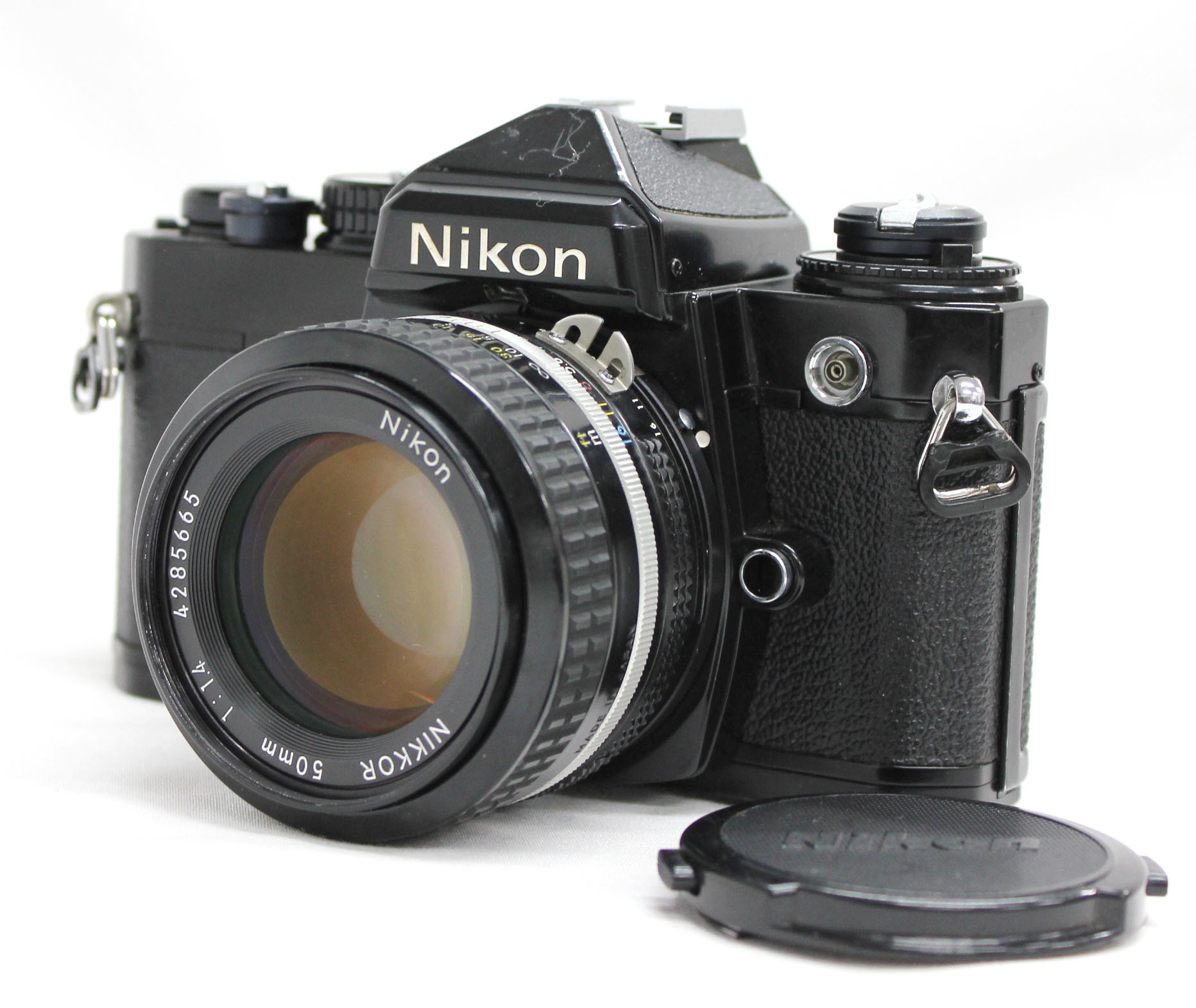 Japan Used Camera Shop | Nikon FE 35mm SLR Film Camera Black with Ai Nikkor 50mm F/1.4 Lens from Japan