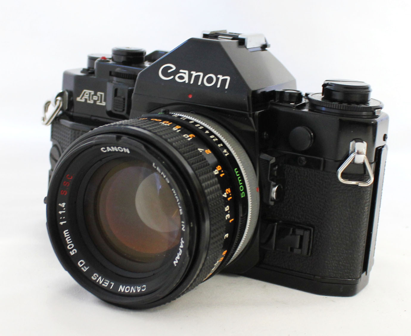 Japan Used Camera Shop | Canon A-1 35mm SLR Film Camera with FD 50mm F/1.4 S.S.C. Lens from Japan
