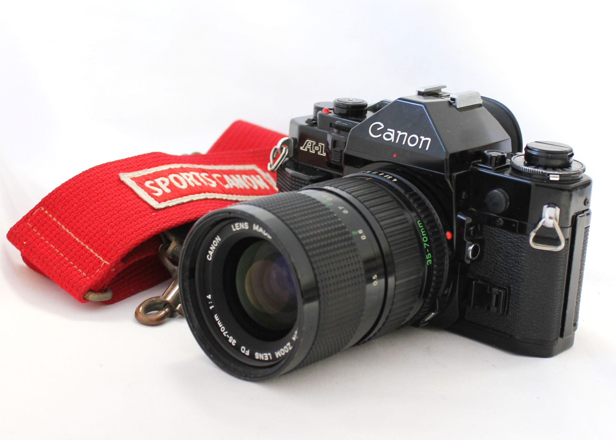 Japan Used Camera Shop | Canon A-1 35mm SLR Film Camera with New FD 35-70mm F/4 Zoom Lens from Japan