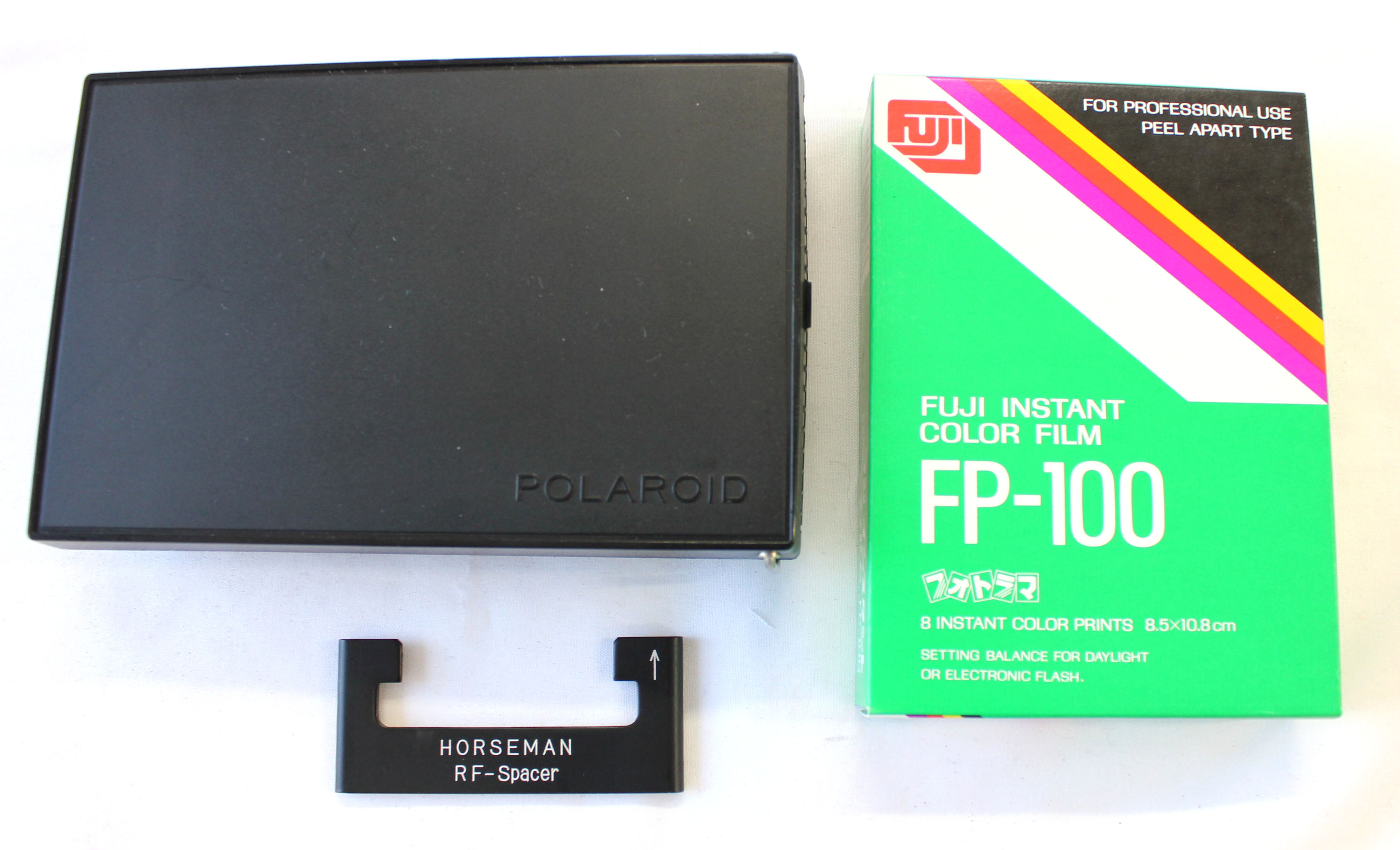 Horseman Polaroid Film Back Holder 6x9 for VH, VH-R, 980, 985 with Spacer and FP-100 film from Japan