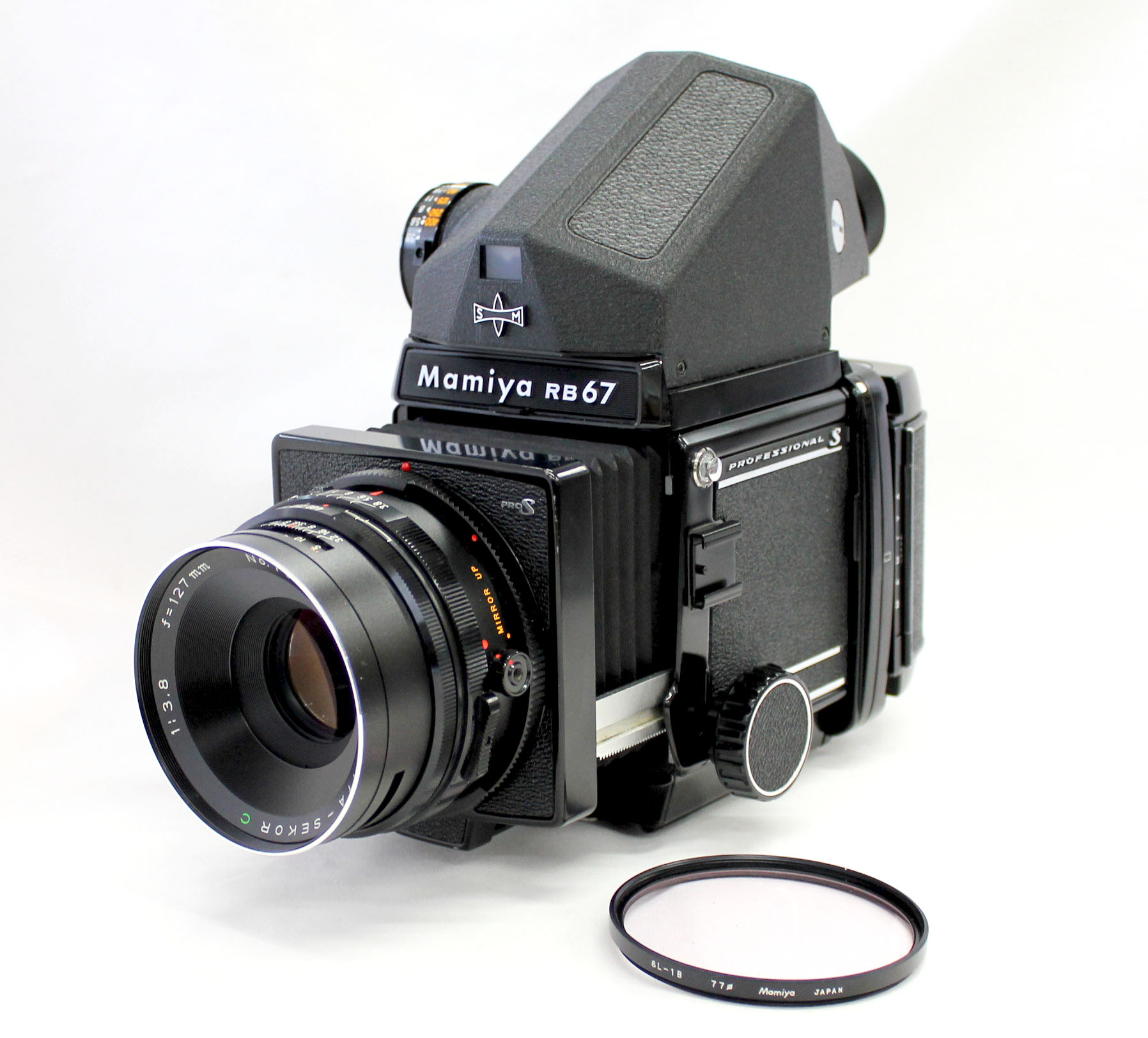 Japan Used Camera Shop | Mamiya RB67 Pro S with Cds Meter Prism Finder + Sekor C 127mm F/3.8 + 120 Film Back from Japan