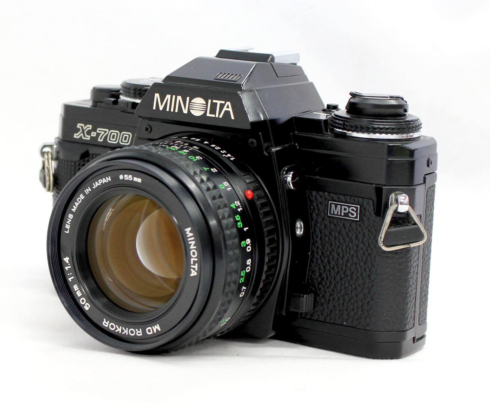 [Excellent+++] Minolta New X-700 SLR Film Camera with MD Rokkor 50mm F/1.4 from Japan