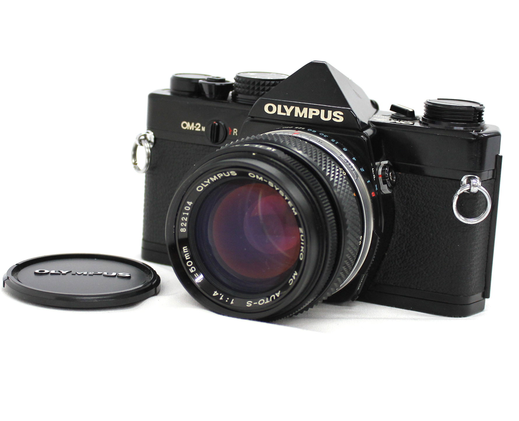 Olympus OM-2n Black with OM-System Zuiko MC AUTO-S 50mm F/1.4 Lens