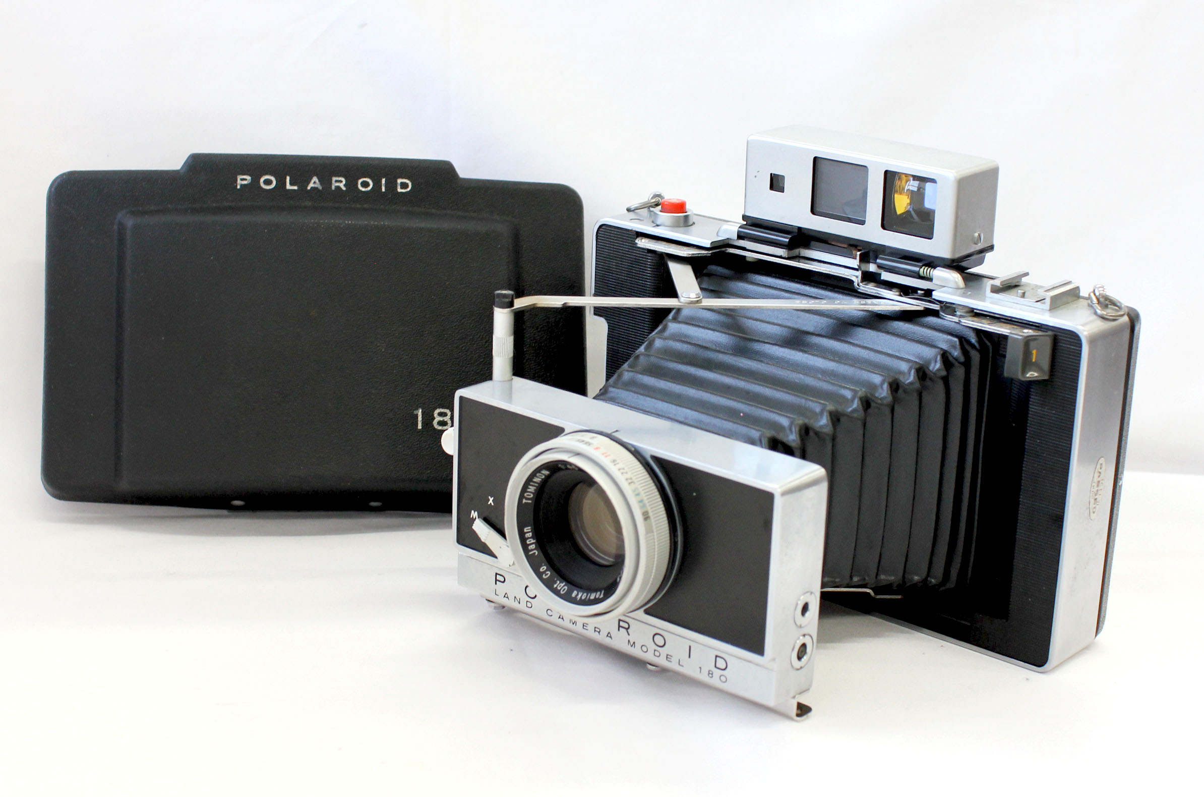 Polaroid Land Camera Model 180 Instant Film Camera w/ Tominon 114mm F/4.5 from Japan Photo 0