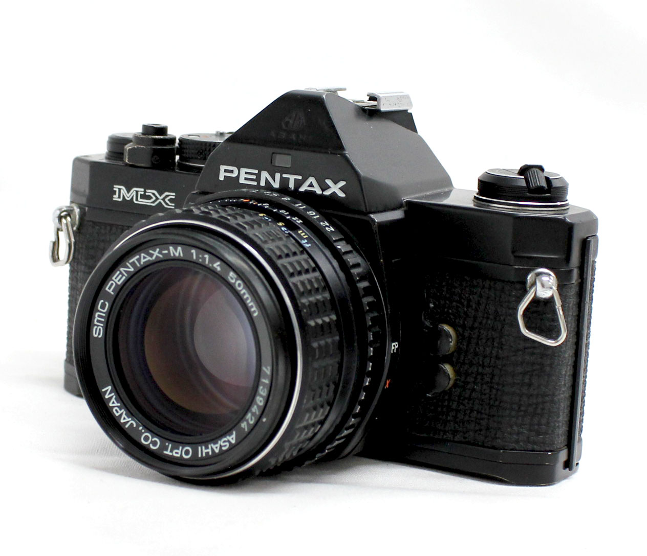 Japan Used Camera Shop | [Excellent++++] Pentax MX 35mm SLR Film Camera Black with SMC Pentax-M 50mm F/1.4 Lens from Japan