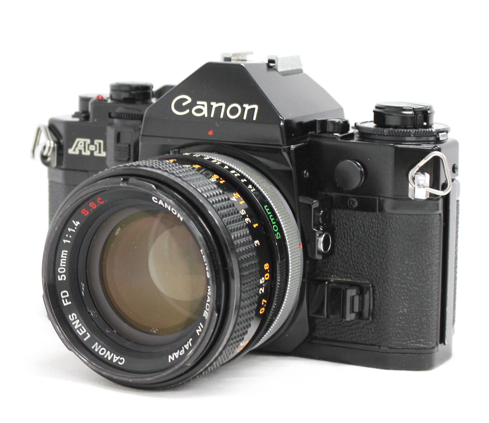 Japan Used Camera Shop | [Excellent++++] Canon A-1 35mm SLR Film Camera with FD 50mm F/1.4 S.S.C. Lens from Japan