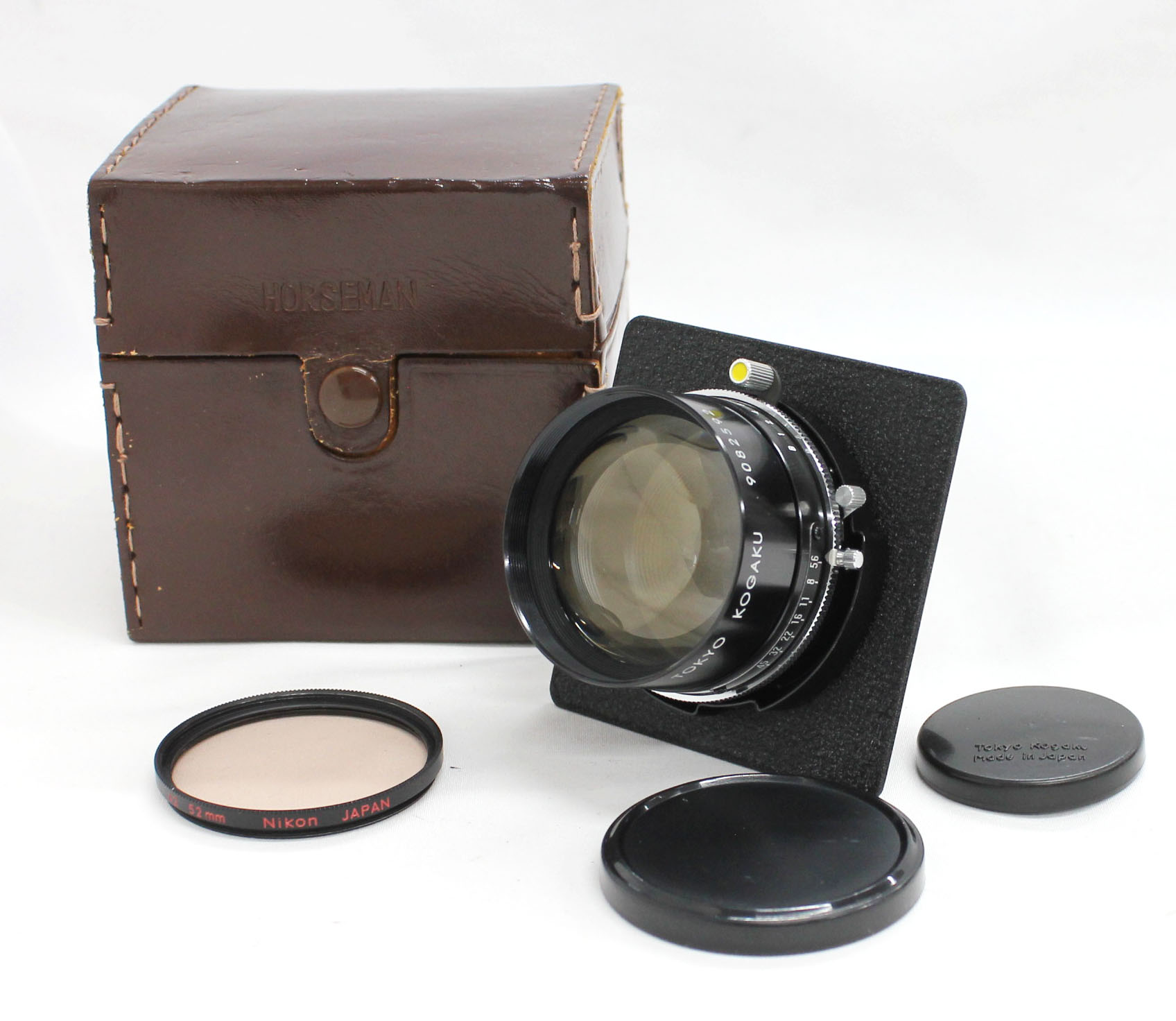 Japan Used Camera Shop | [Excellent+++++] Tokyo Kogaku Topcon Horseman Topcor P.T 180mm F/5.6 Lens with Case from Japan