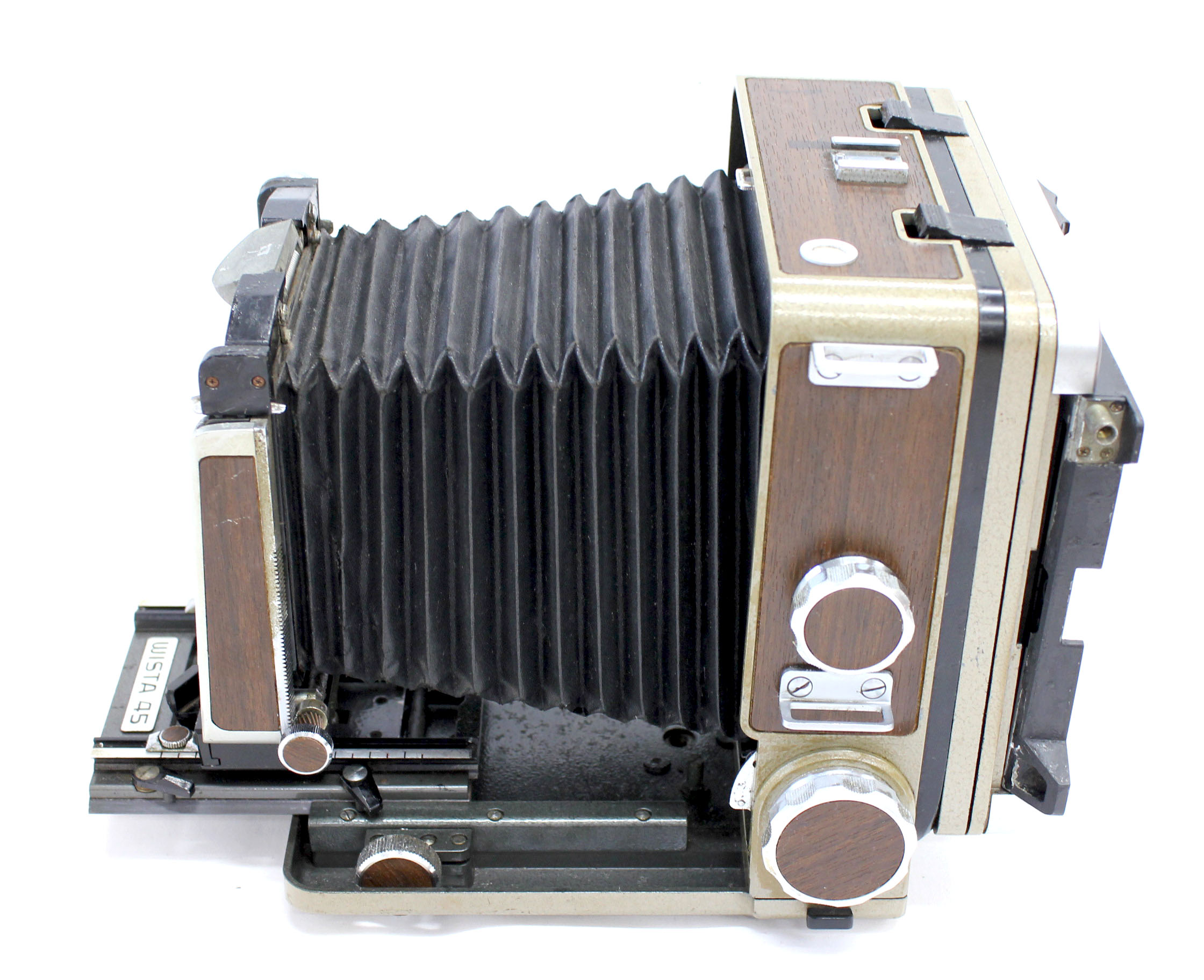 Wista 45 45D 4x5 Large Format Camera with Horseman 10EXP/120 6x7 Roll Film  Back Holder & Toyo 4x5 Cut Film Holder from Japan (C2209) | Big Fish