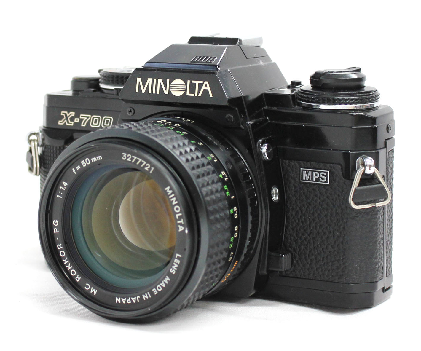 Minolta New X-700 MPS SLR Film Camera with MC Rokkor-PG 50mm F/1.4 Lens from Japan
