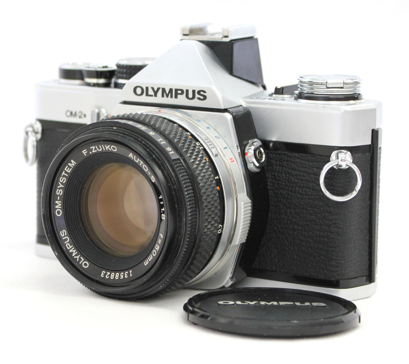 Olympus OM-2N 35mm SLR Film Camera with OM-System F.Zuiko Auto-S 50mm F/1.8 Lens from Japan