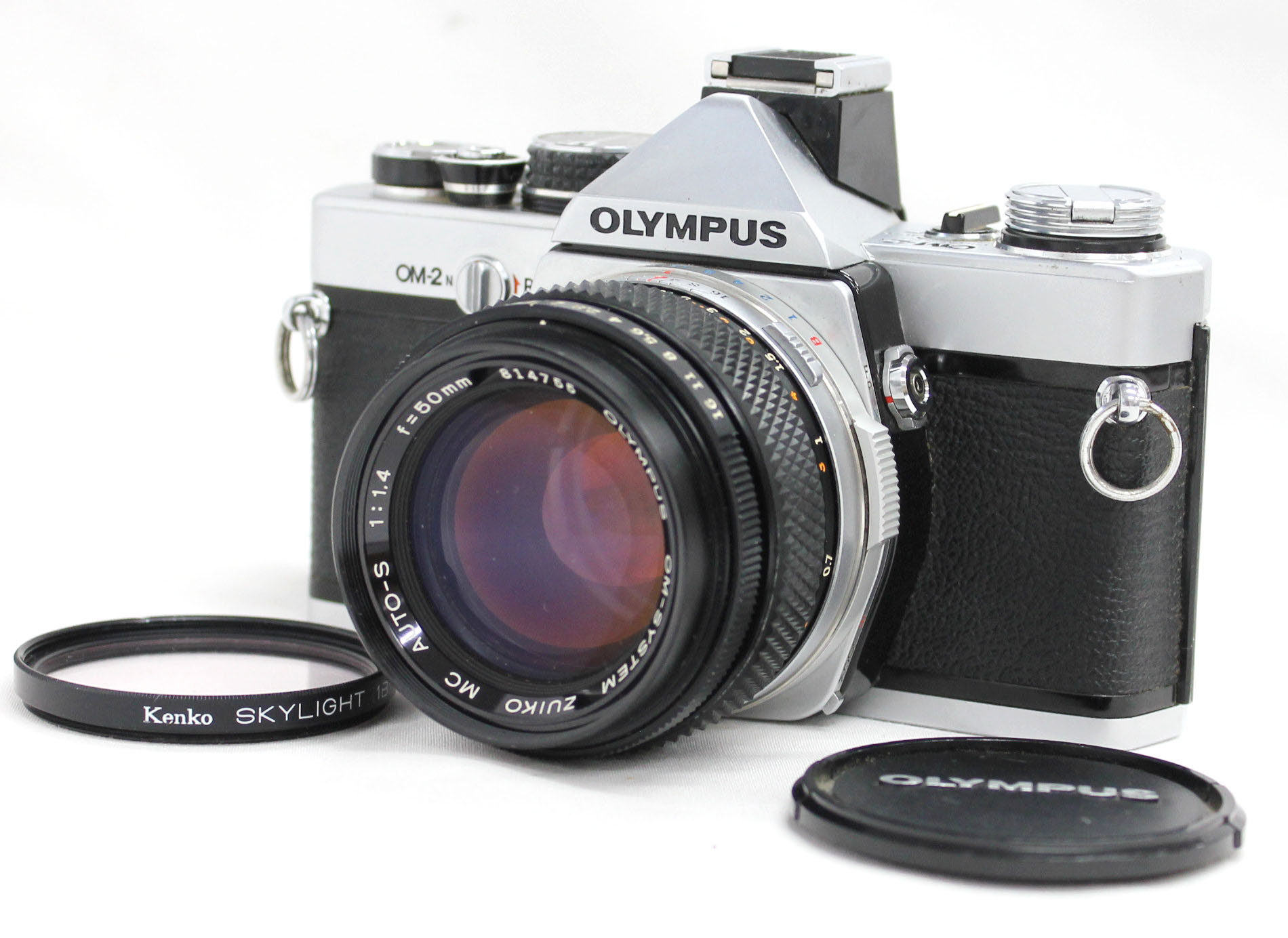 Olympus OM-2N 35mm SLR Film Camera with OM-System Zuiko MC AUTO-S 50mm F/1.4 Lens from Japan