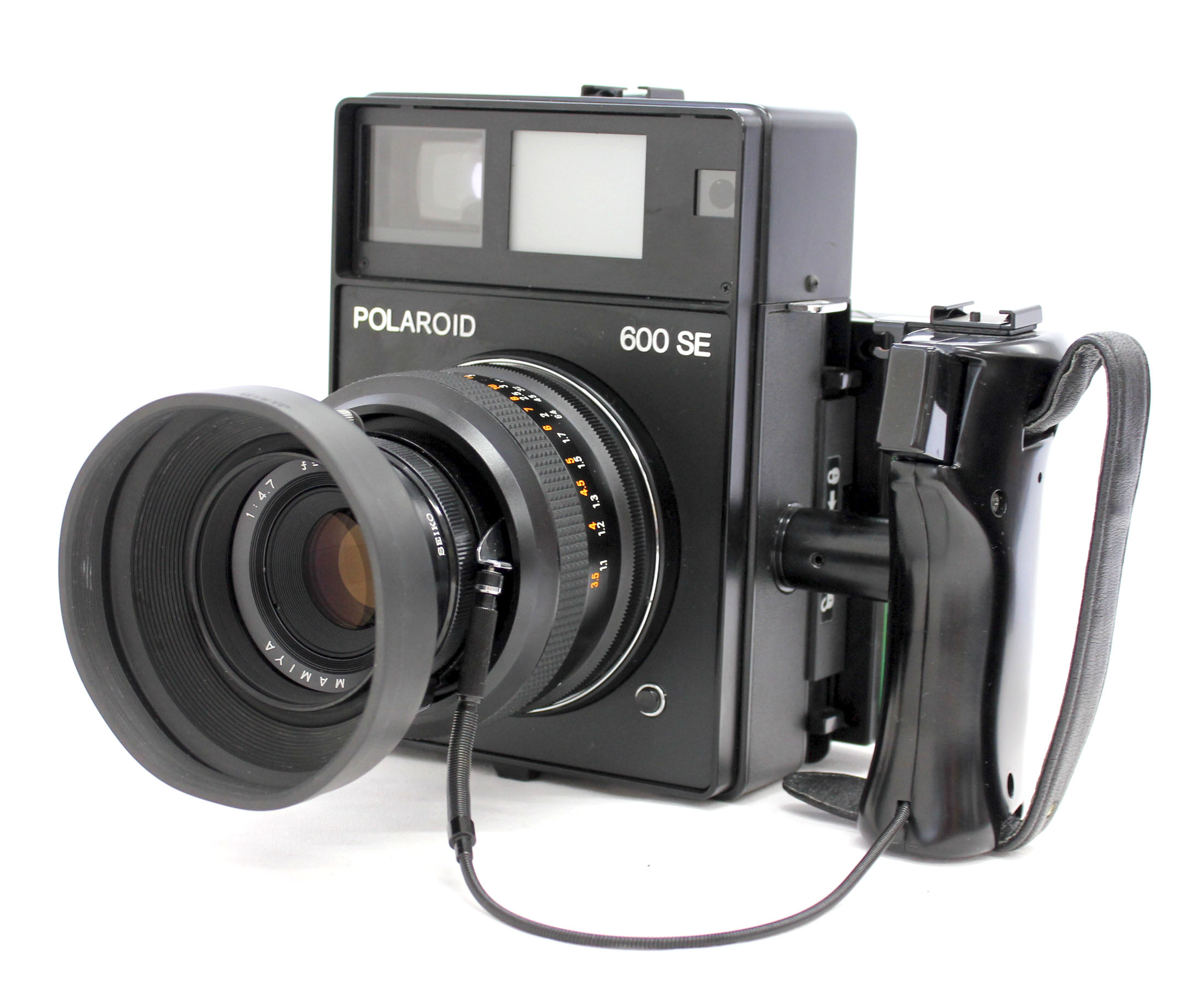 Polaroid 600SE Instant Camera w/ Mamiya 127mm F/4.7 Lens and 