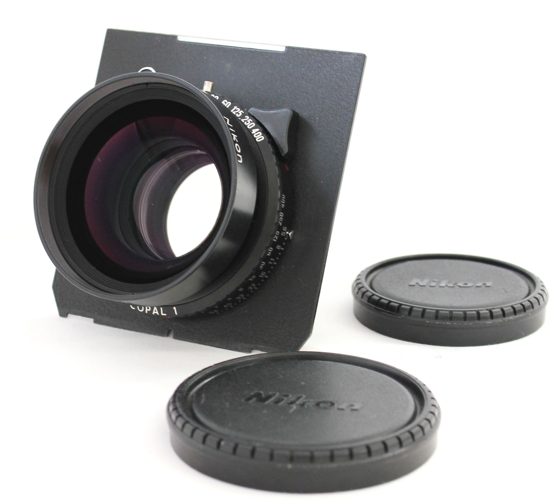 Nikon Nikkor W 210mm F/5.6 4x5 Large Format Lens with Copal 1 Shutter Linhof Board from Japan Photo 0