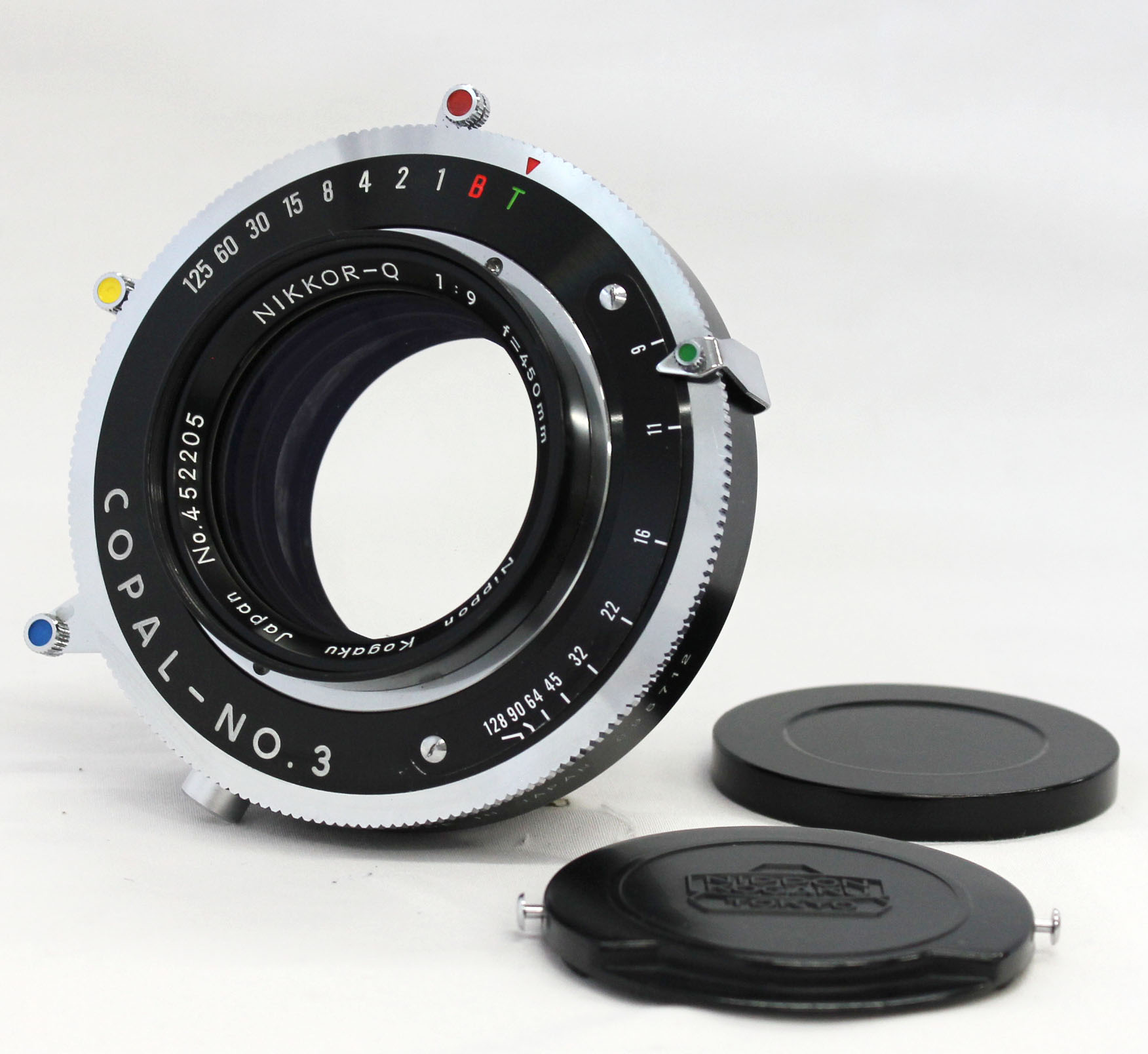 [Near Mint] Nikon Nippon Kogaku Nikkor-Q 450mm F/9 8x10 4x5 Lens Copal No.3 Shutter from Japan