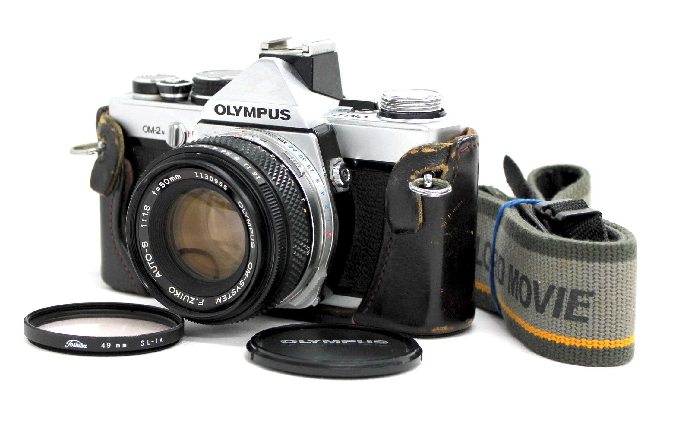 Olympus OM-2N 35mm SLR Film Camera with OM-System F.Zuiko Auto-S 50mm F/1.8 Lens from Japan