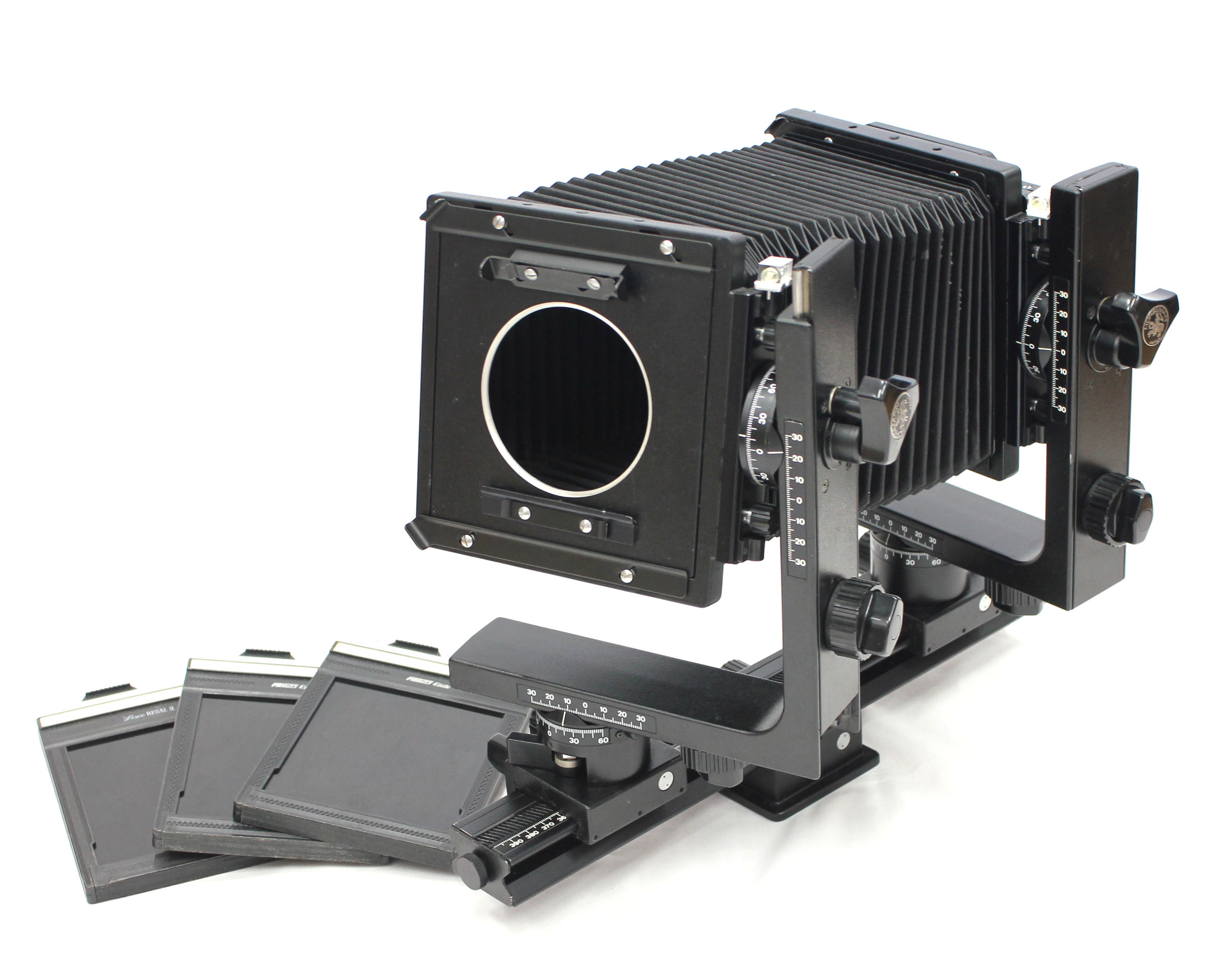 Horseman L45 4x5 Large Format View Type Monorail Camera with 3 Cut Film Holders from Japan Photo 0