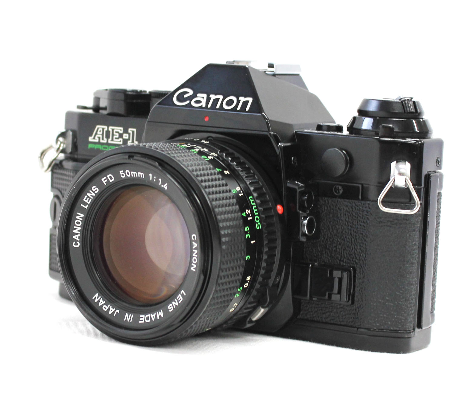 Canon AE-1 Program 35mm SLR Film Camera Black with New FD 50mm F/1.4 Lens from Japan Photo 0
