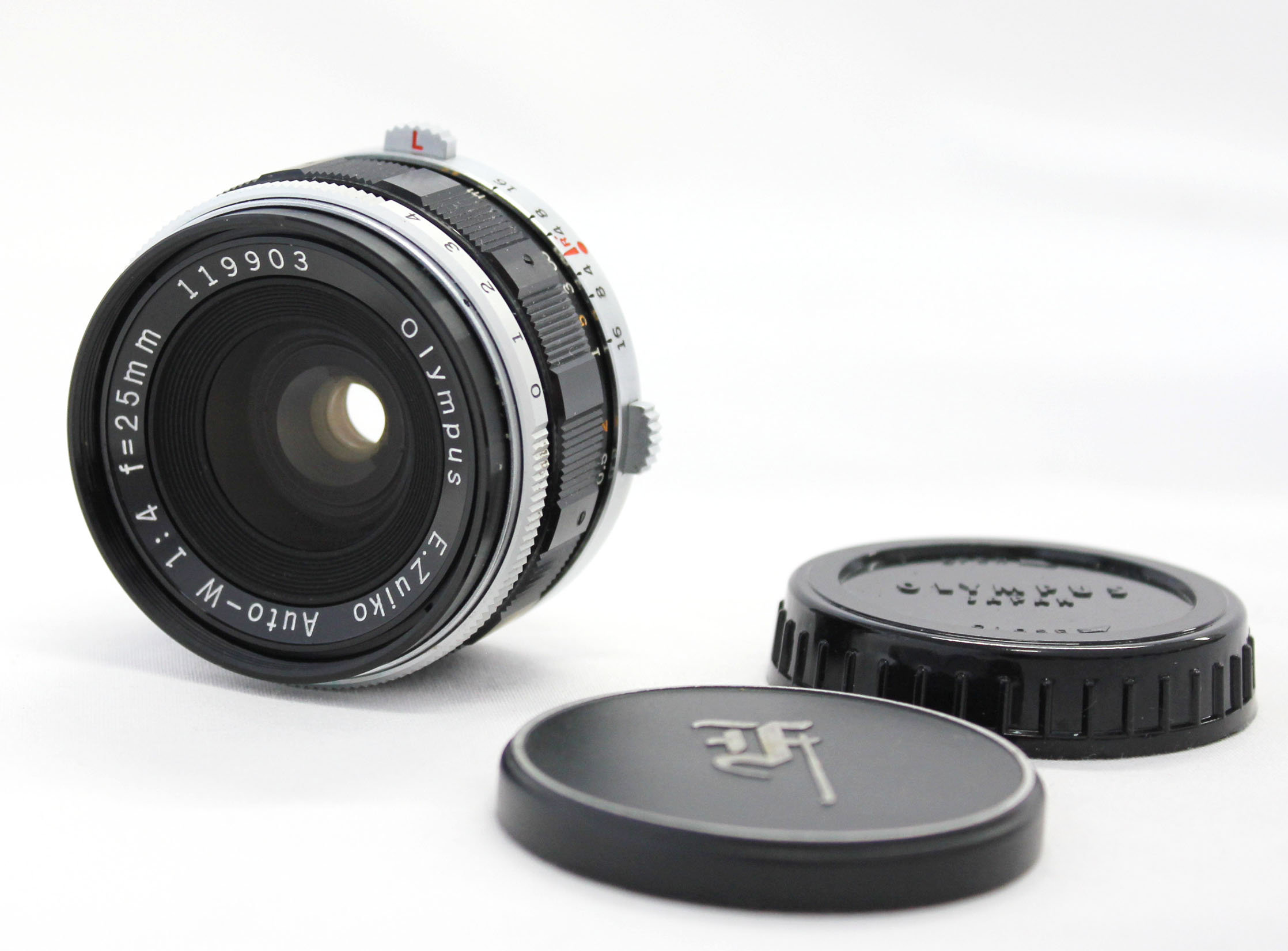 Japan Used Camera Shop | [Exc+++++] Olympus E.Zuiko Auto-W 25mm F/4 Wide Angle MF Lens for Pen F FT FV from Japan