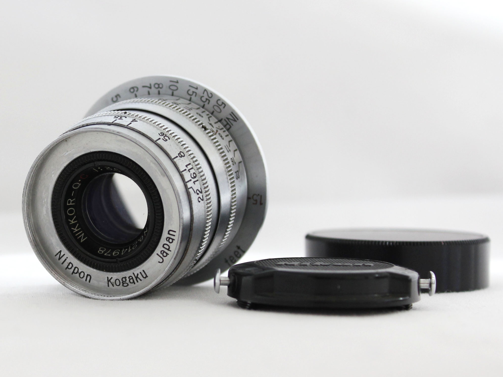 Japan Used Camera Shop | [Rare] Nikon Nikkor Q.C 50mm 5cm F/3.5 L39 LTM Leica Screw Mount Lens from Japan