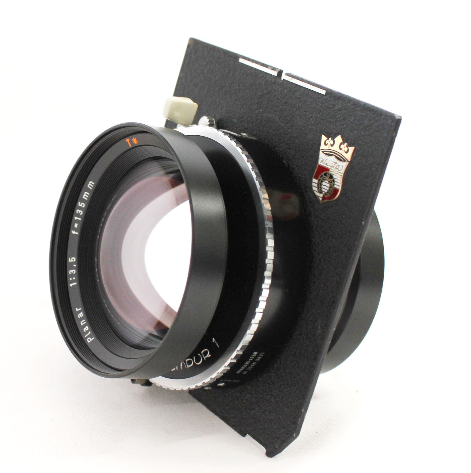 Carl Zeiss Planar 135mm F/3.5 T* 4x5 Lens Compur 1 Shutter w/ Wista Linhof Board from Japan Photo 1