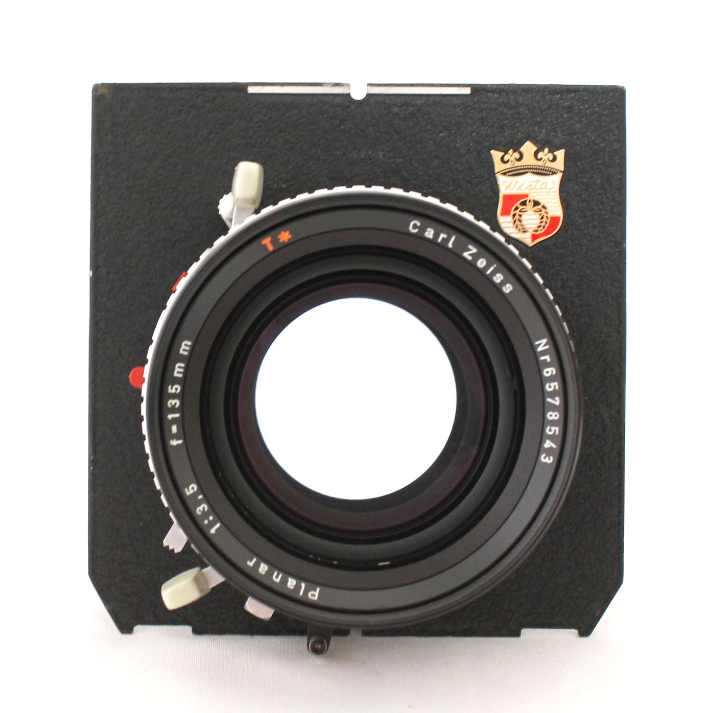 Carl Zeiss Planar 135mm F/3.5 T* 4x5 Lens Compur 1 Shutter w/ Wista Linhof Board from Japan Photo 3