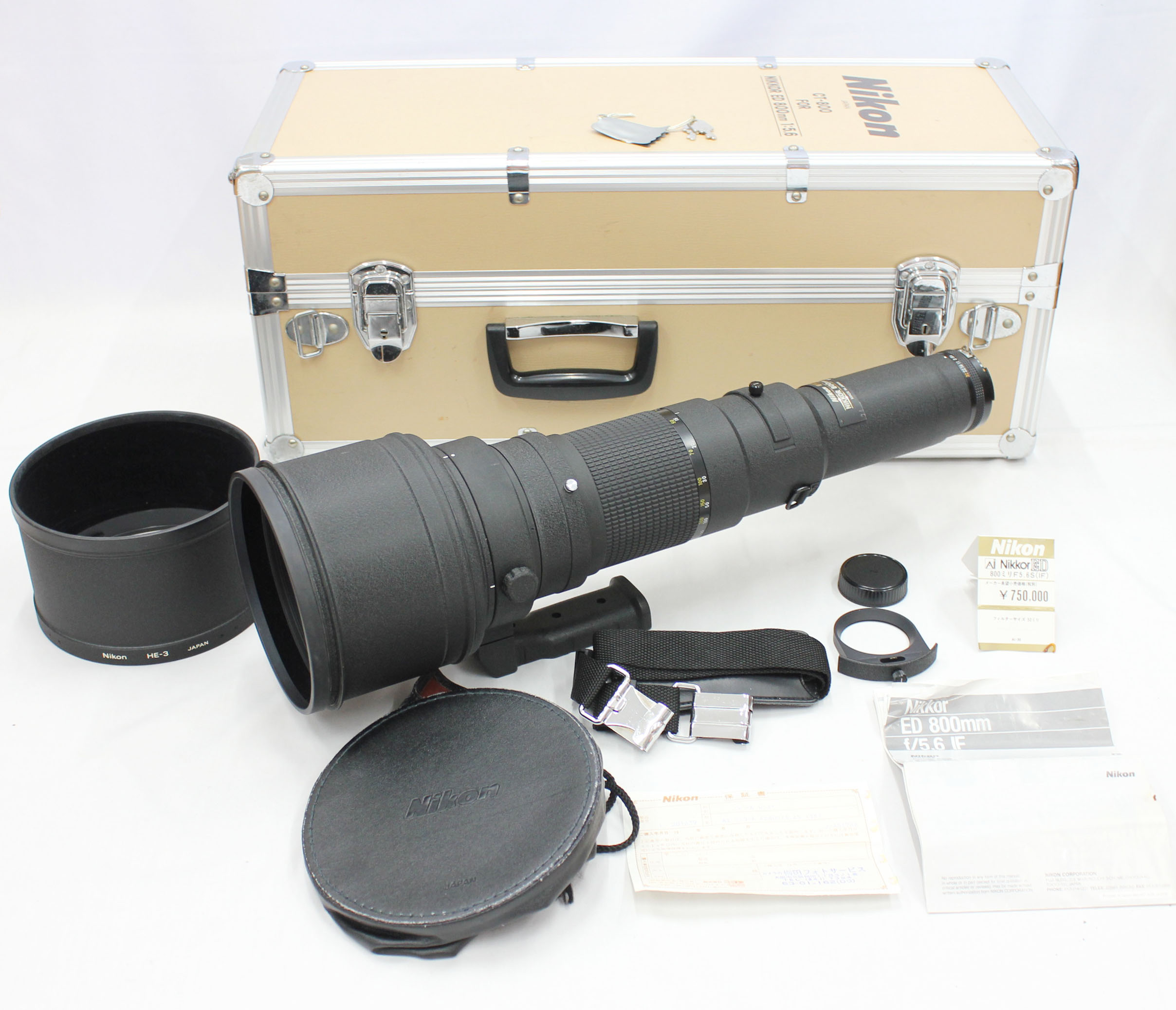  Nikon Ai-s Ais Nikkor ED 800mm F/5.6 IF Telephoto Lens in Case from Japan Photo 0