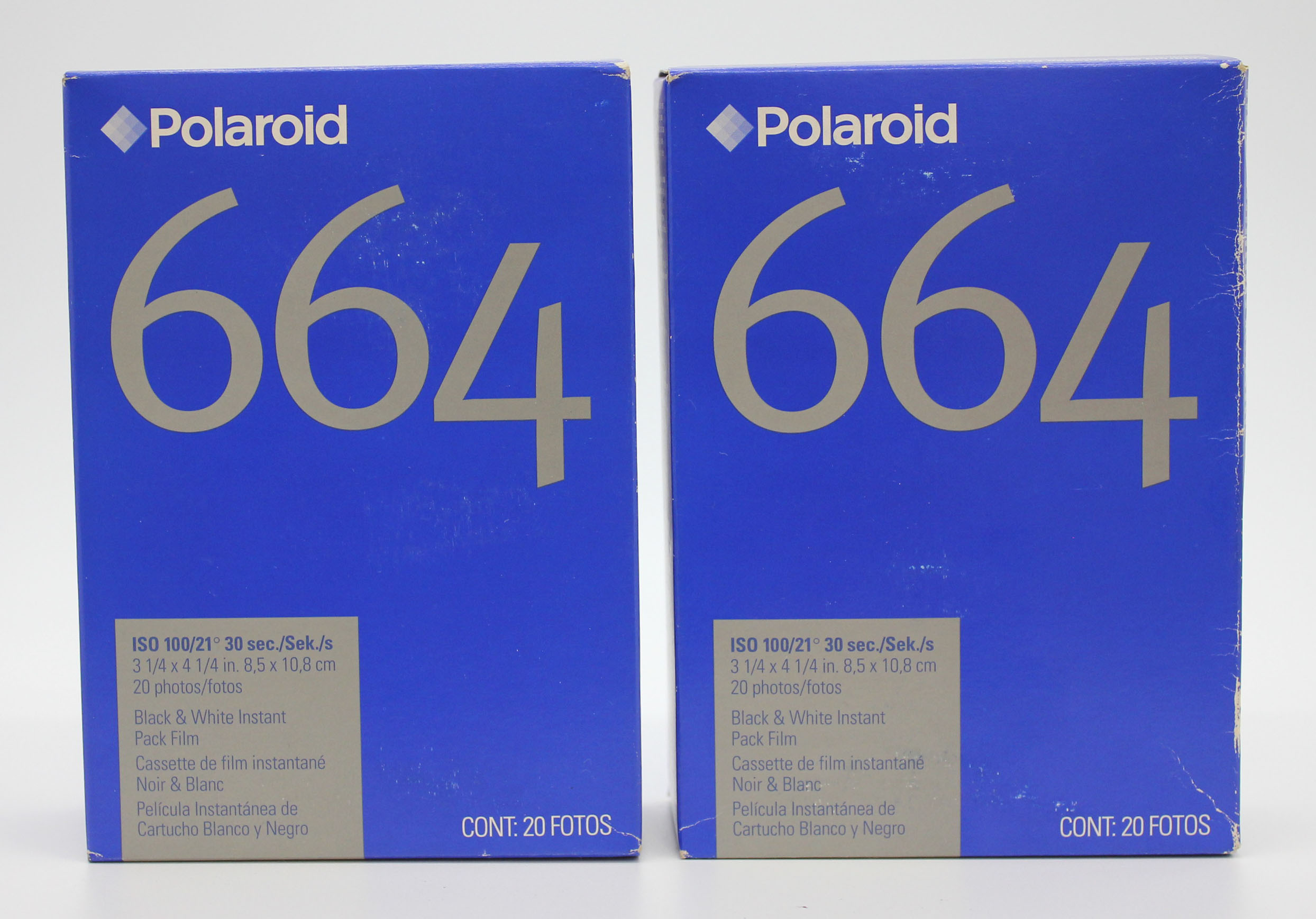  Polaroid 664 B&W Black & White Instant Pack Film (2 Packs) Type 100 Expired 09/04 from Japan Photo 0