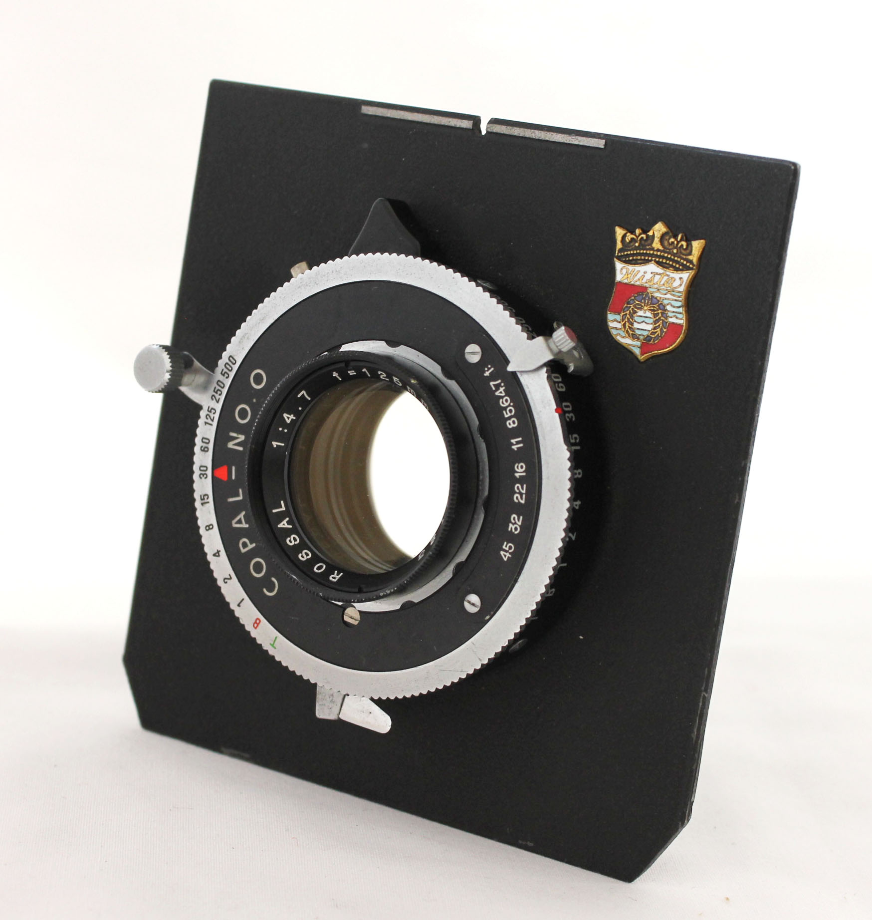 [Rare!] ROSSAL 125mm F/4.7 4x5 Large Format Lens with Copal No.0 Shutter Wista Board from Japan